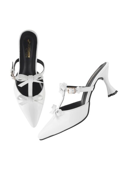 SilverArrow Women’s Lubka Stiletto Heel Bow Design | Fusion Wears | Fashion Sandals by VintaVool