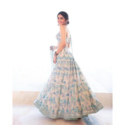 Golakiya Saree’s off white georgette bridal lehenga choli for women || ethnic lehenga choli by VintaVool