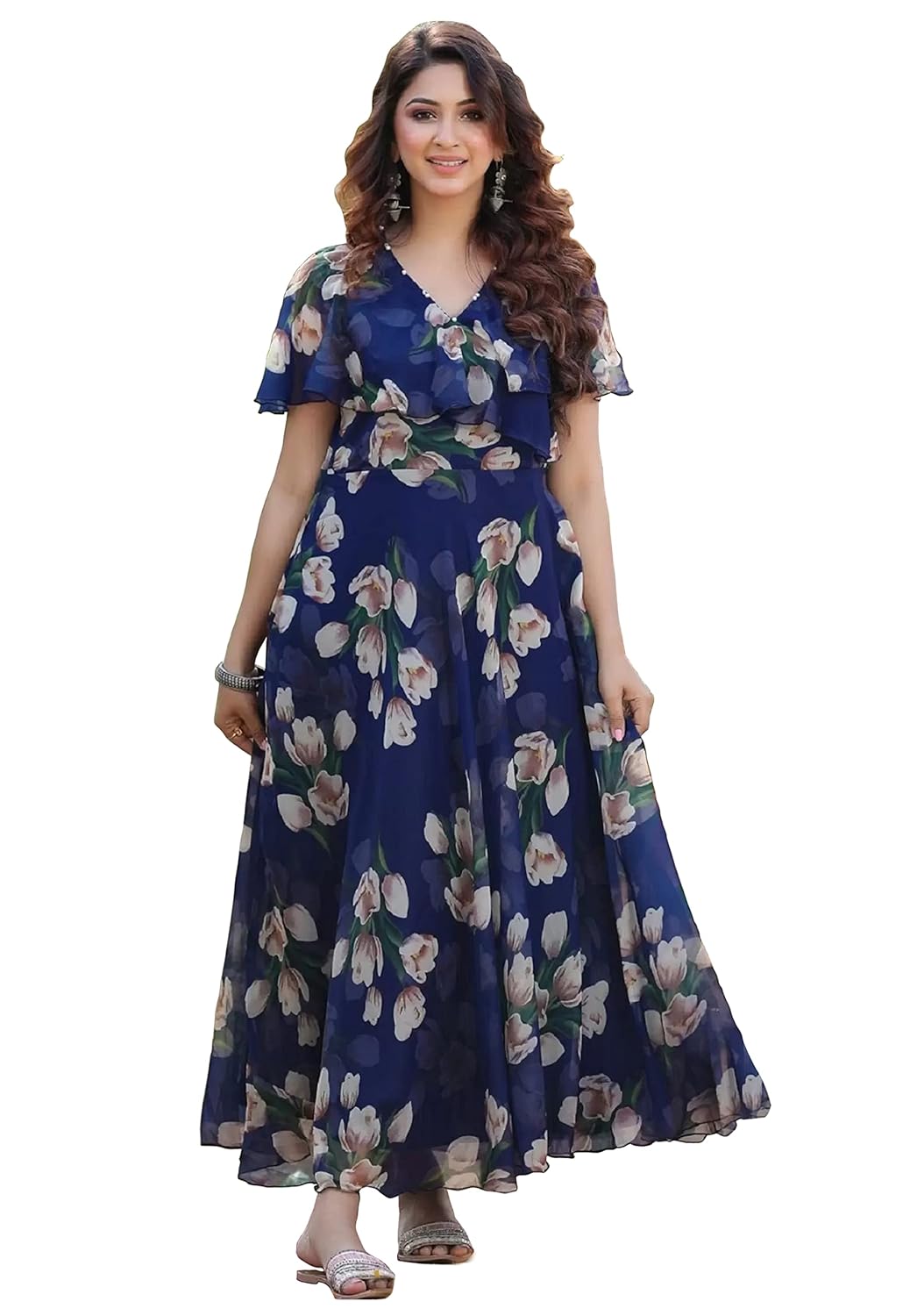 Shasmi Women Maxi Gown by VintaVool Shasmi Women Maxi Gown by VintaVool