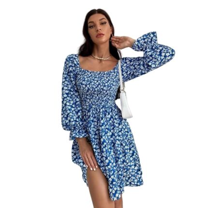 Sheetal Associates Women Casual Regular Sleeves Crepe Printed Fit and Flare Dress by VintaVool