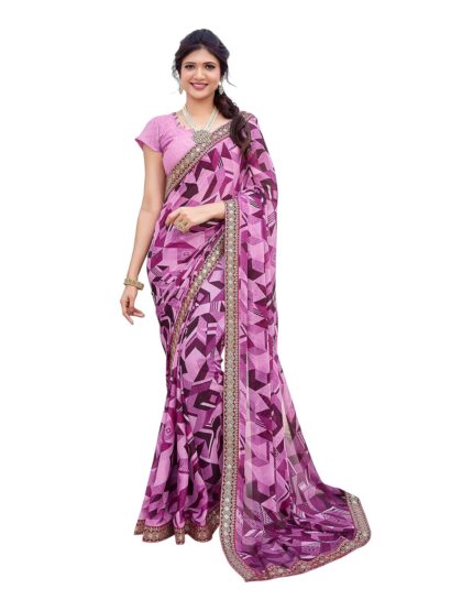 Yashika Georgette Womens Saree by VintaVool
