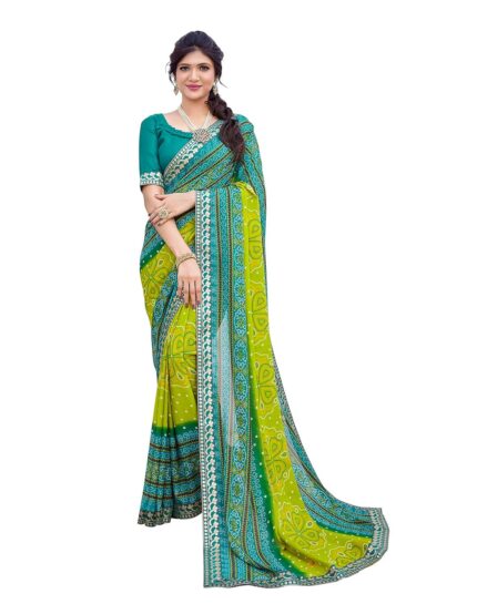 Yashika Georgette Womens Saree by VintaVool