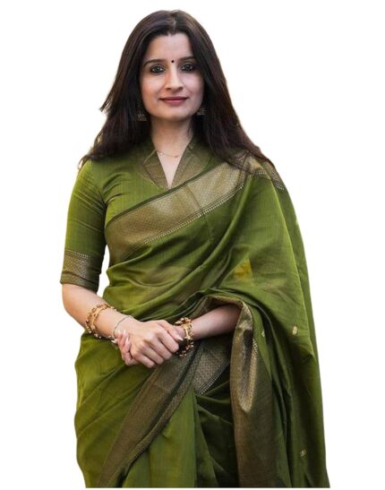 SIRIL Women’s Banarasi Silk Saree Soft Kanjivaram Sari With Blouse Piece by VintaVool