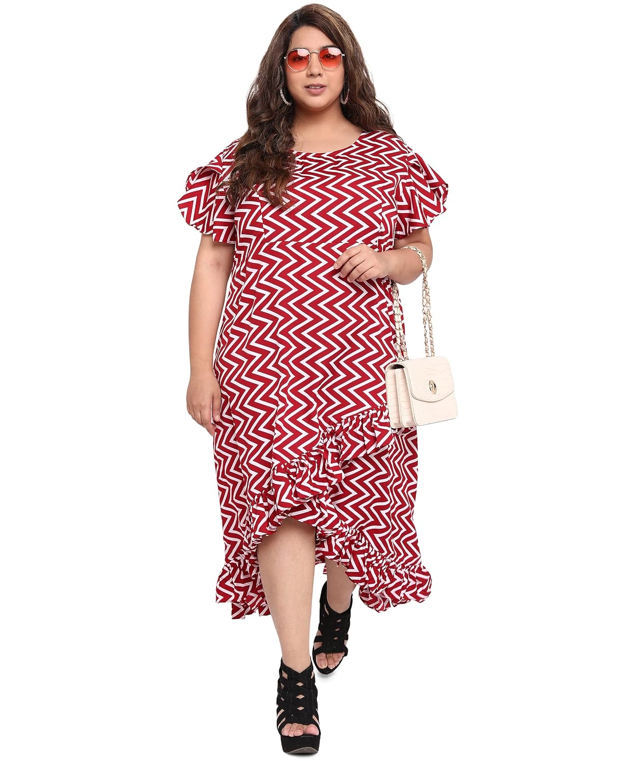 OOMPH! Women’s Western & Fusion wear Crepe Wrap Maxi Dress – Green by VintaVool OOMPH! Women’s Western & Fusion wear Crepe Wrap Maxi Dress – Green by VintaVool