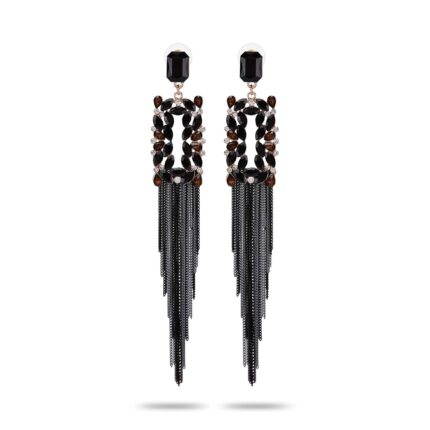 YouBella Jewellery Earings for women Crystal Tassel Handmade Earrings for Girls and Women by VintaVool