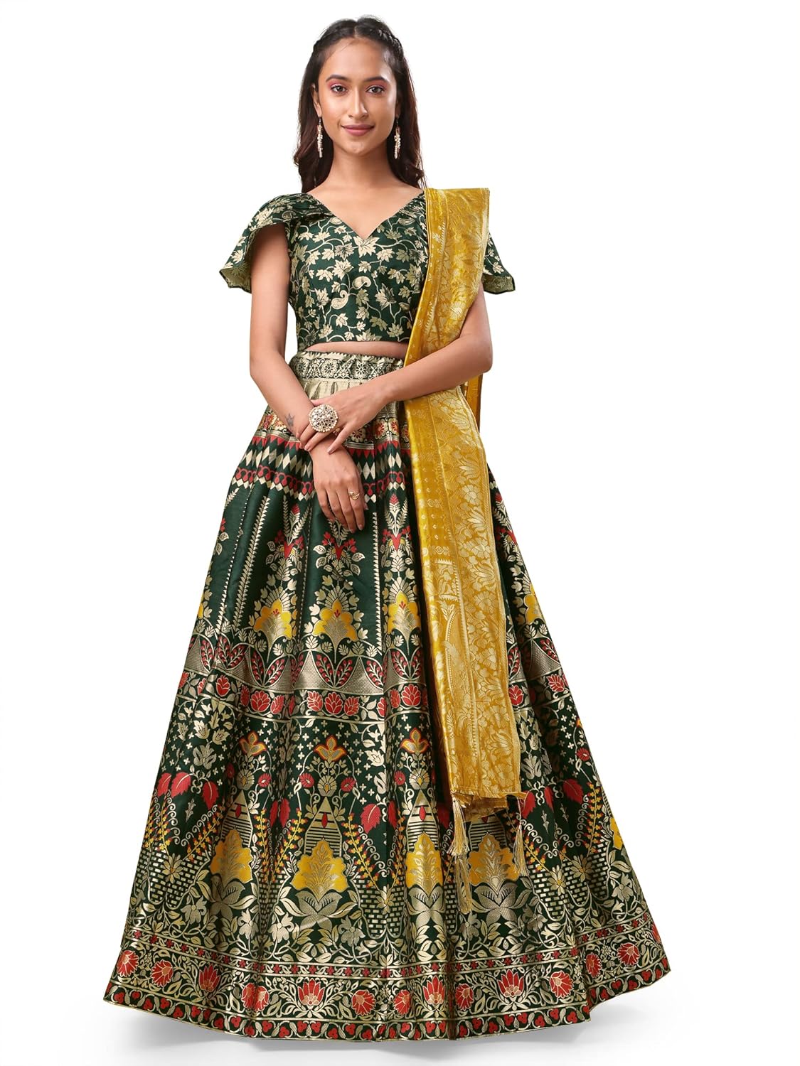 PURVAJA Women’s Jacquard Semi-Stitched Salwar Suit Material(Nazz) by VintaVool PURVAJA Women’s Jacquard Semi-Stitched Salwar Suit Material(Nazz) by VintaVool