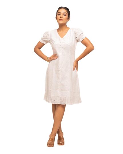 FIORRA Women’s Skater Knee Length Dress by VintaVool