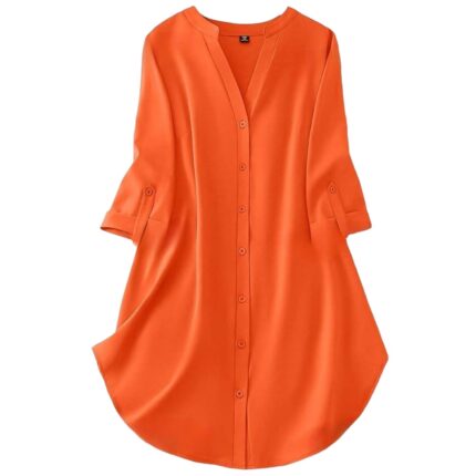 Gufrina Dresses for Women||Viscose Rayon Solid Button Front Shirt Dress for Women || Roll Tab Sleeve & Collared Neck Flared Dress ||Front Open Button|| Office || Short Dresses for Women. by VintaVool