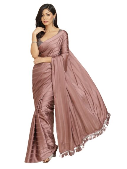 Womanista Women’s Satin Sarees by VintaVool