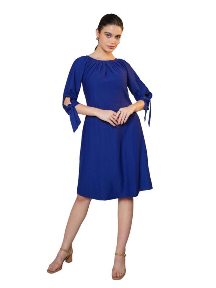 PURVAJA Women’s A-Line Below Knee Length Dress (Nisi-011-013) by VintaVool