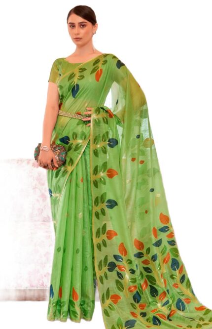 SWORNOF Women’s Cotton silk saree for Patola festival Wedding silk with blouse piece by VintaVool