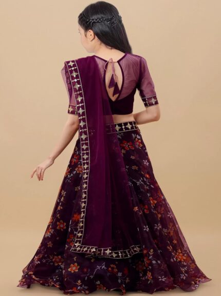Suppar Sleave Kid’s Girl Designer Traditional Lehenga Choli Set by VintaVool