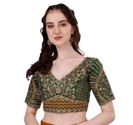 Vihu Fashion Women Milan Silk Half Sleeve Blouse by VintaVool