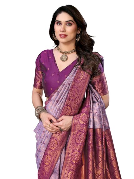 Avantika Fashion Women’s Kanjivaram Soft Silk Banarasi Sarees With Blouse Piece For Women by VintaVool